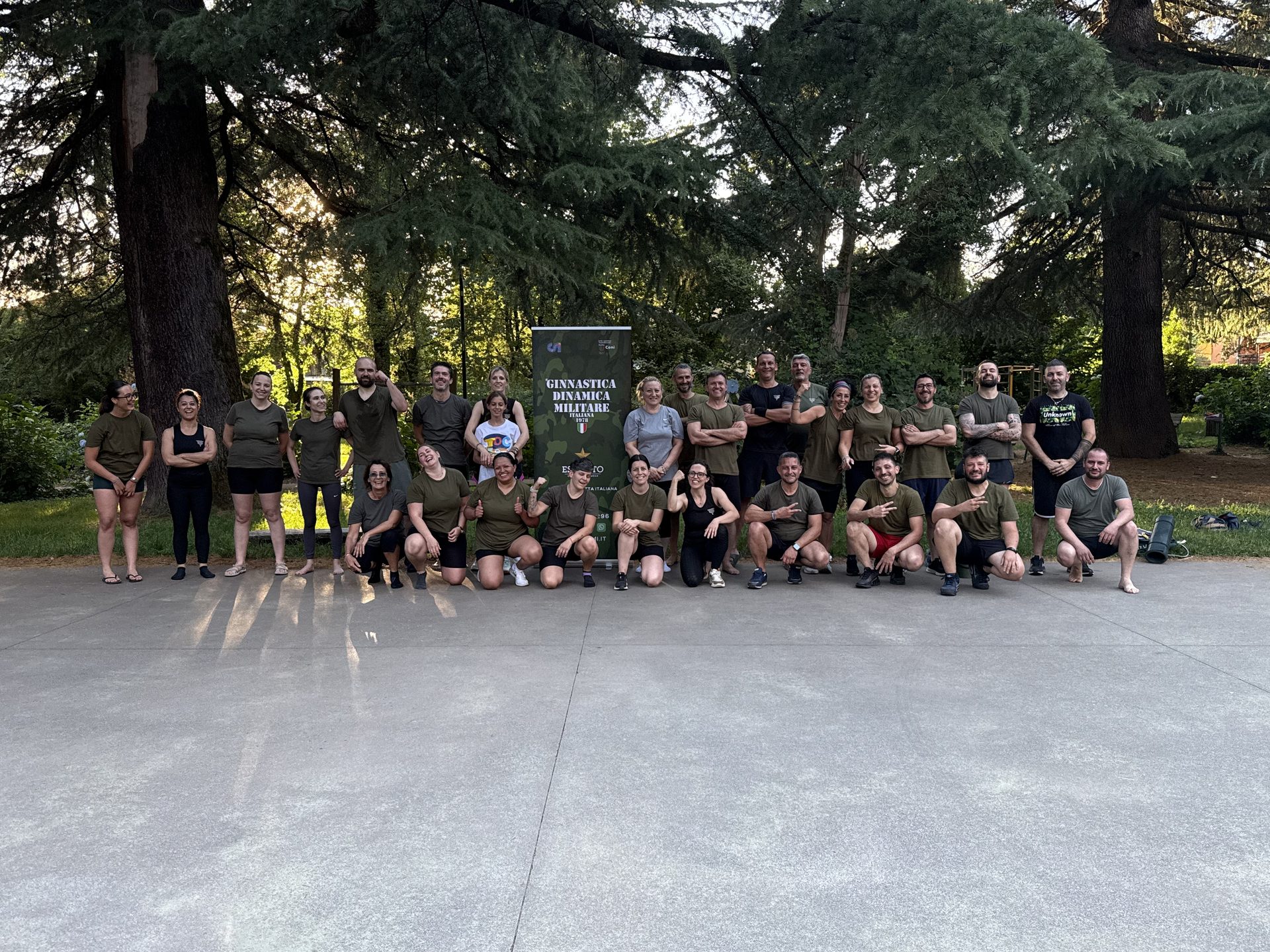 Allenamento GDM all'aperto al Parco Primo Maggio, Malnate