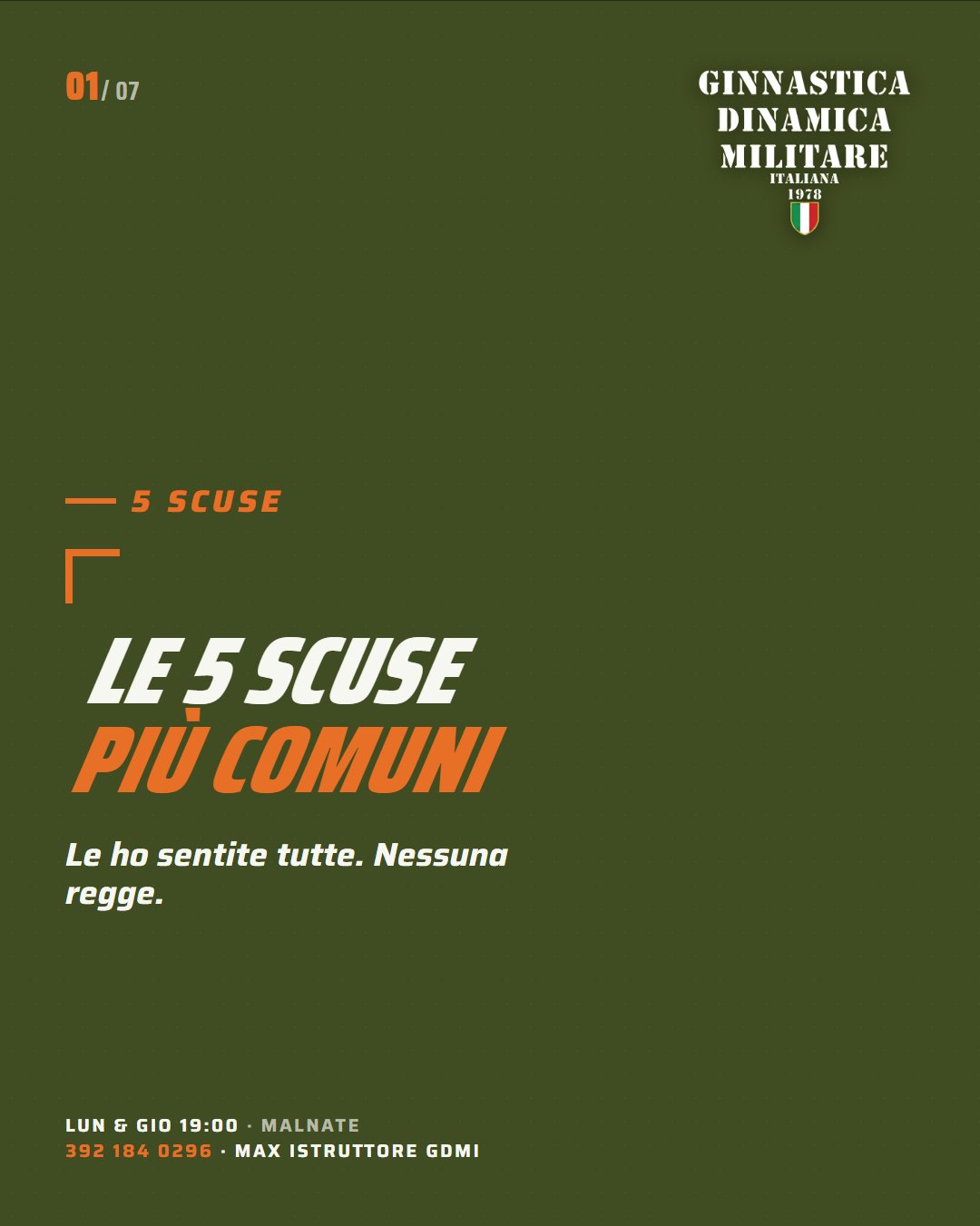 Le 5 scuse più comuni — GDM Malnate