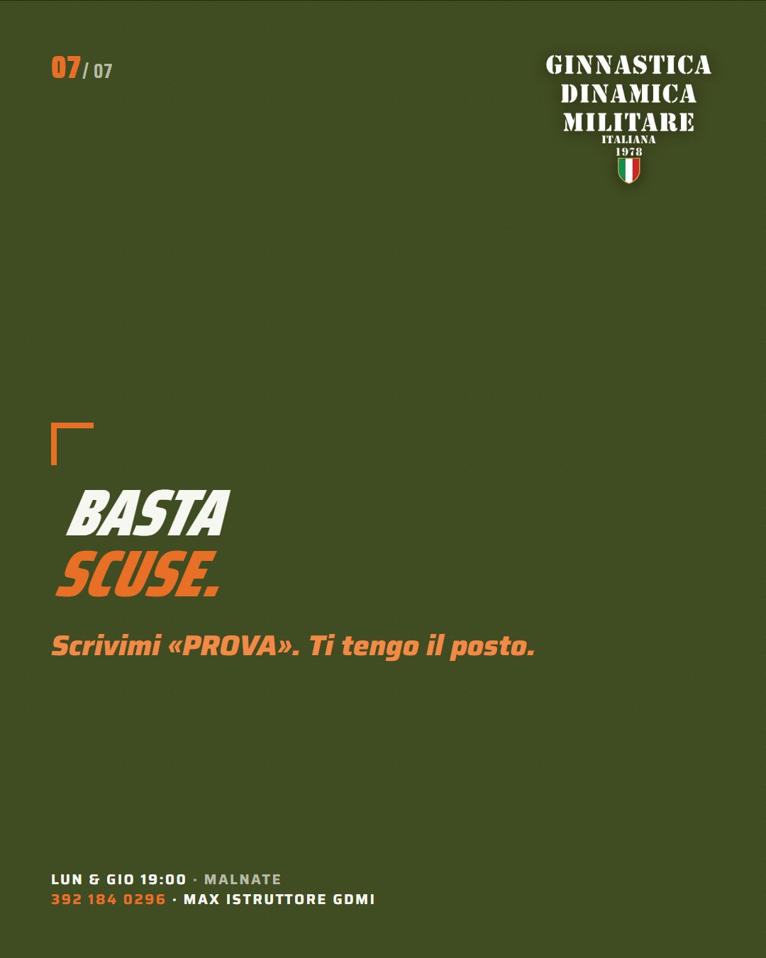 Prenota la tua prova — GDM Malnate